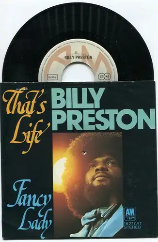Single Billy Preston: That´s Life (A&M 16 277 AT) D 1975