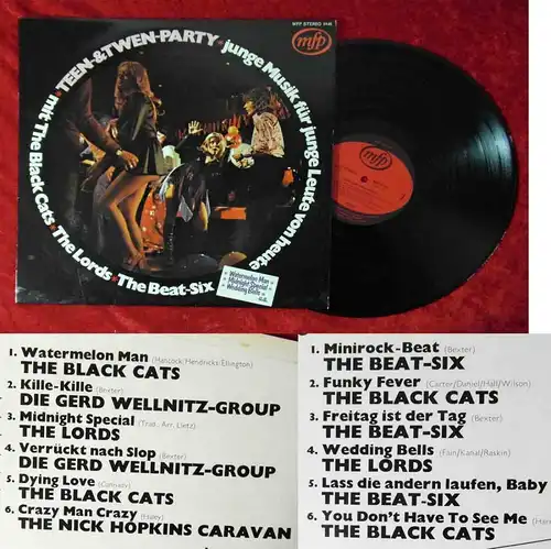 LP Teen & Twen Party (MfP 5146) NL  feat The Lords Beat Six Black Cats
