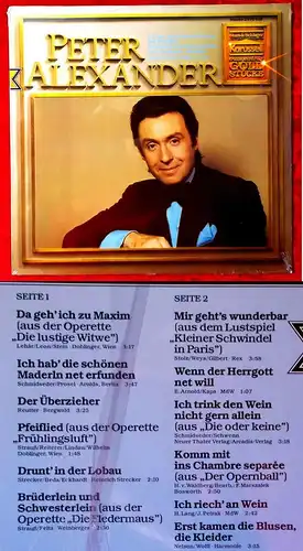 LP Peter Alexander: Ausgewählte Goldstücke (Karussell 2876 012)  Neuwertig