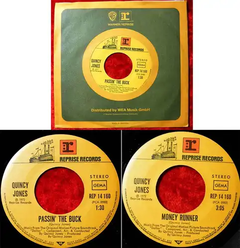 Single Quincy Jones: Money Runner (Reprise REP 14 160) D 1971