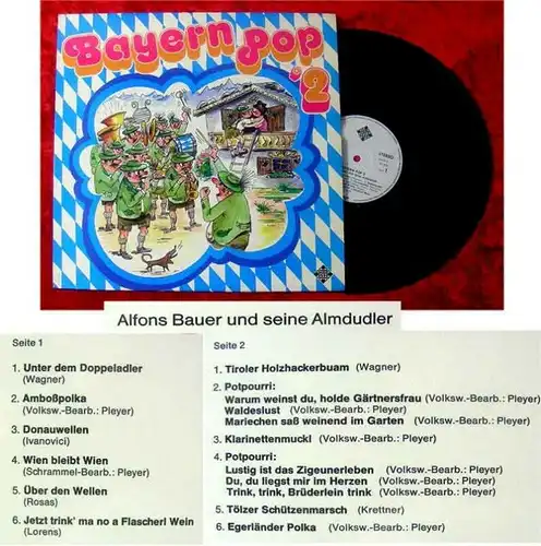 LP Alfons Bauer und seine Almdudler Bayern Pop 2