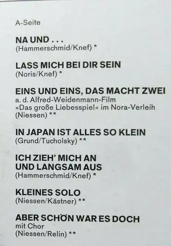 LP Hildegard Knef: Na und... (Marcato 78 339) D