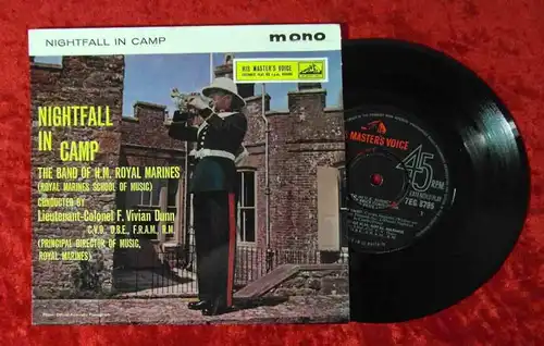 EP Band Of H.M. Royal Marines: Nightfall in Camp (HMV 7EG 8795) UK 1961