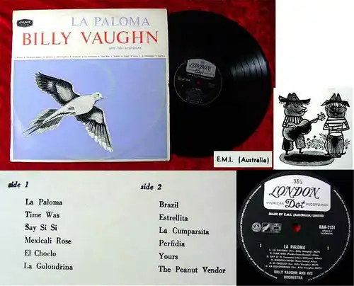 LP Billy Vaughn: La Paloma (Australien) (London HAA-2151)