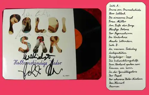 LP Poldi Sar: Halbanständige Lieder - Signiert 1979 -