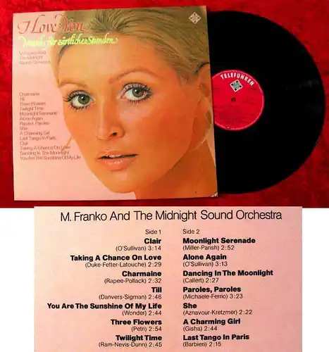 LP Mladen Franko &Midnight Sound Orchestra: I Love You (Telefunken 622 977) D 77