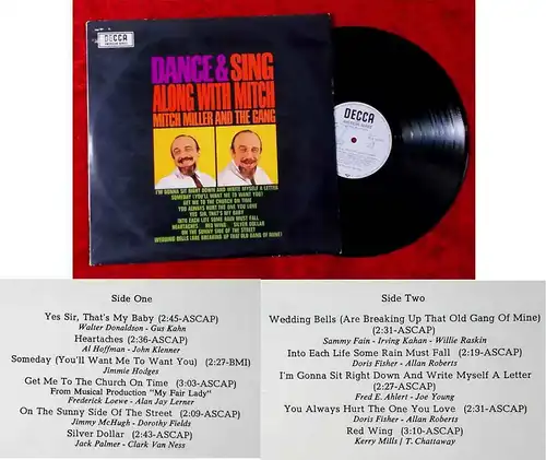 LP Mitch Miller & The Gang: Dance & Sing Along with....(Decca American Series) D