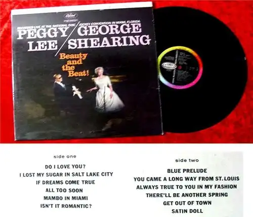 LP Peggy Lee George Shearing Beauty and the Beat