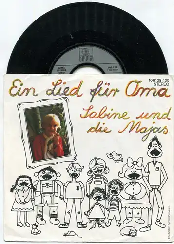 Single Sabine und die Majas: Ein Lied für Oma (Ariola 106 138-100) D 1983