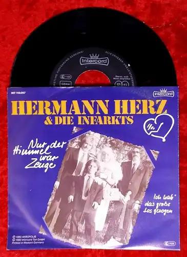 Single Hermann Herz & Die Infarkts: Nur der Himmel war Zeuge (Intercord) D 1980