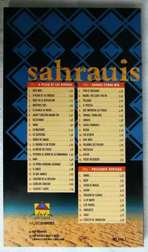 3CD Set Sahrauis - The Music Of Western Sahara - + 124 page Book - 1998