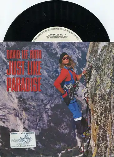 Single David Lee Roth: Just Like Paradise (Warner Bros. 928 119-7) PR Copy