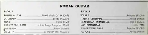 LP Tony Mottola: Roman Guitar (Command RS 816 SD) US