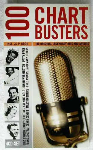 4CD Set 100 Chart Busters - Legendary Hits & Artists w/ 32 page Booklet