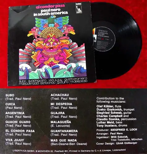 LP Paul Nero in South America (Liberty) D