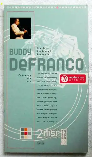 2CD Set Buddy de Franco: Modern Jazz Archive (w/ 20 page Booklet)