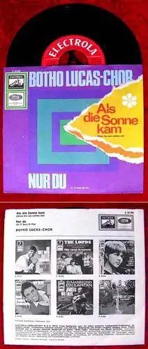 Single Botho Lucas Chor:Als die Sonne kam / Nur Du (Electrola E 23 302) D