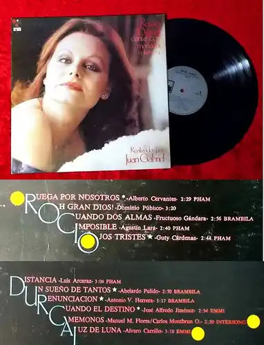 LP Rocio Durcal: Canta Con Mariachi Vol. 4 (Ariola LA-242) Mexico 1980