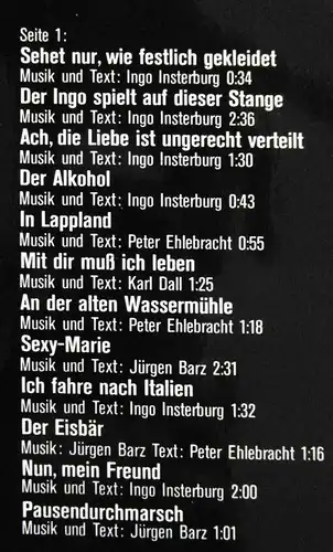 LP Insterburg & Co.: Instrumentenschlacht (Philips 6305 275) D 1975