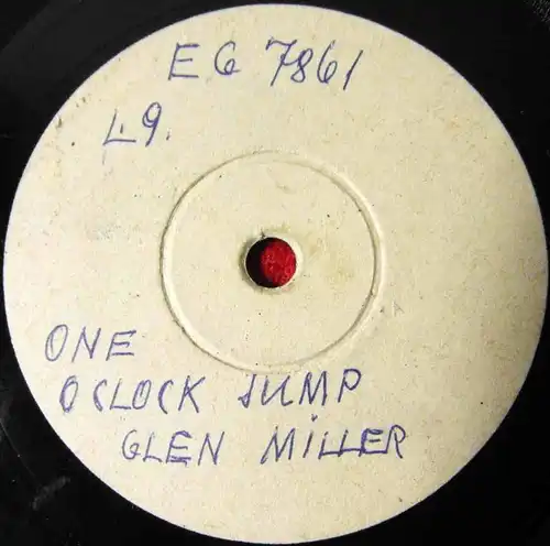 Original 78er Schellackplatte GLENN MILLER: One O´Clock Jump / My Blue Heaven PR