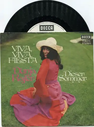 Single Dunja Rajter: Viva Viva Fiesta (Decca D 29 215) D 1973 Promo