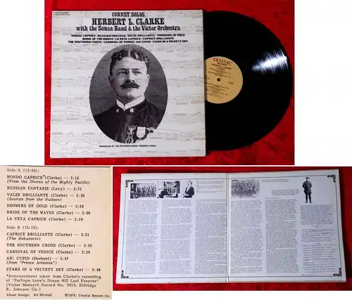 LP Herbert L. Clarke w/ Sousa Band & Victor Orchestra: Cornet Solos (Crystal) US
