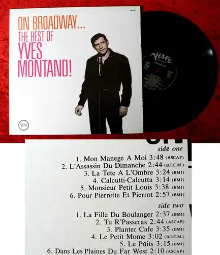 LP Yves Montand: On Broadway...The Best of Yves Montand (Verve 2304 399) F