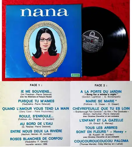 LP Nana Mouskouri: Nana (Fontana 885 713 MY) Italien 1969