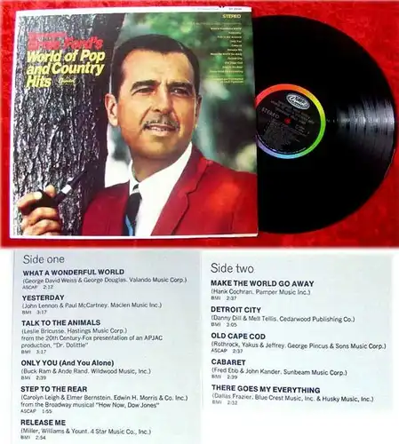 LP Tennessee Ernie Ford Woirld of Pop and Country Hits