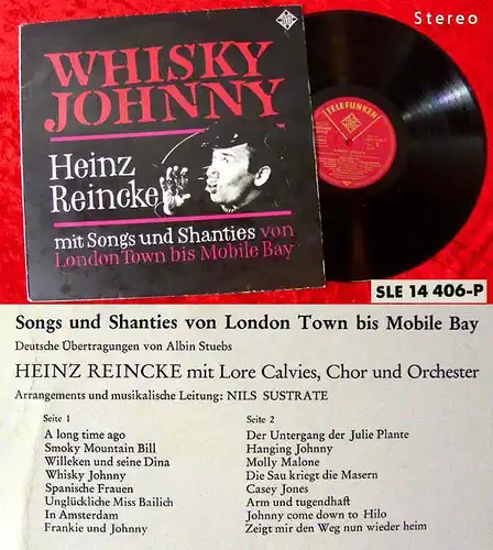 LP Heinz Reincke: Whisky Johnny - Songs & Shanties (Telefunken SLE 14 406) D 65