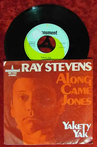 Single Ray Stevens: Along Came Jones (Monument MN 1150) D  Musterplatte