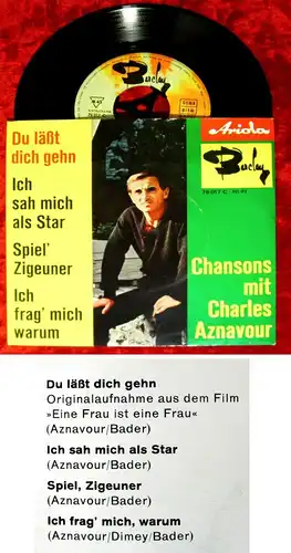 EP Charles Aznavour: Chansons mit... Du läßt Dich gehn + 3 (Barclay Ariola) D63