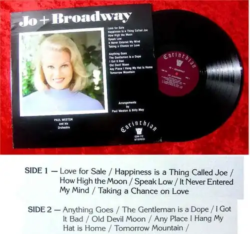LP Jo Stafford Jo + Broadway