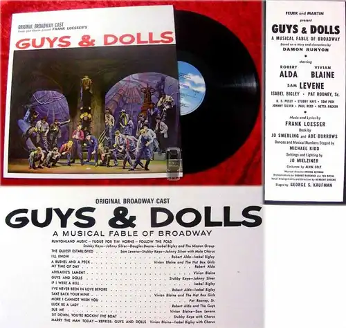 LP Guys & Dolls mit Vivian Blaine Robert Alda (1969)