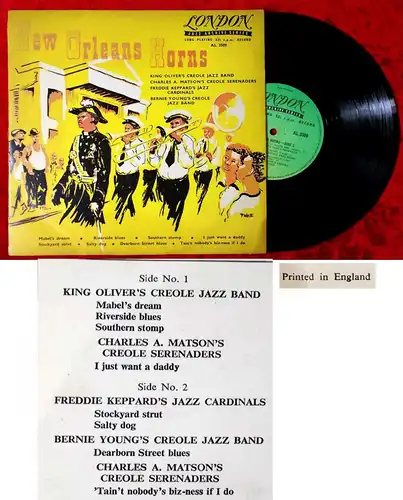 25cm LP New Orleans Horns (London AL 3509) UK 1954