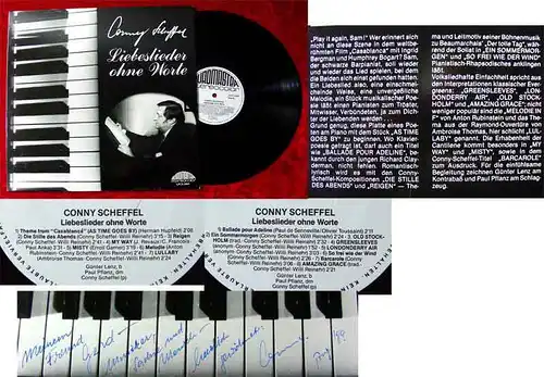 LP Conny Scheffel: Liebeslieder ohne Worte (Signiert) Euromaster 8401(D 1984)