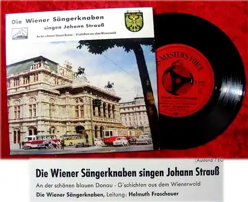 EP Wiener Sängerknaben singen Johann Strauß HMV Österre