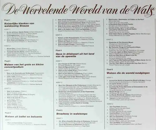 6LP Box De Werelende Wereld van de Wals (Reader´s Digest) Niederlande 1971