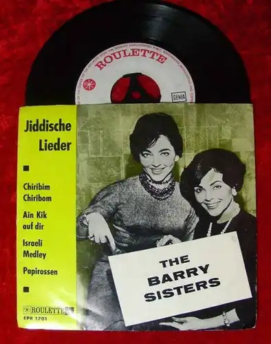EP Barry Sisters Jiddische Lieder