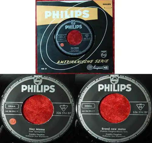 Single Frankie Vaughan: Hey Mama (Philips 326 594 BF) D