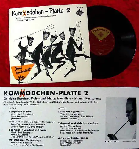 25cm LP Kom(m)ödchen Platte 2 Lore Lorentz Ernst Hilbich Werner Vielhaber