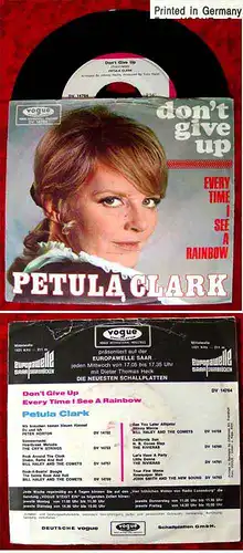 Single Petula Clark: Don´t Give Up (Vogue DV 17764) D 1968