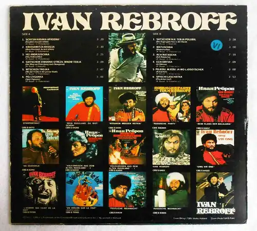LP Ivan Rebroff (CBS S 64927) NL 1972