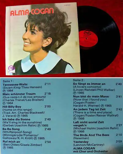 LP Alma Cogan - ihre deutschen Erfolge (MfP 1M-048-05512) incl. Ruf mich an...
