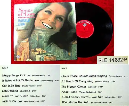 LP Manuela: Songs of Love - Manuela in USA (Telefunken SLE 14 632 P) D