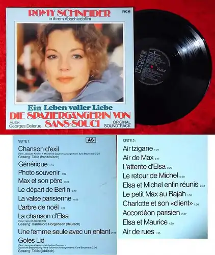 LP Die Spaziergängerin von Sans-Souci - Romy Schneider (RCA PL 37634) D 1982