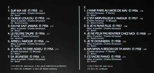 LP Charles Aznavour: Disque D´Or... (Pathe Marconi EMI 2C 070-72000) F