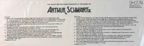 LP Great British Dance Bands Play The Music Of Arthur Schwartz (EMI SH 274) UK