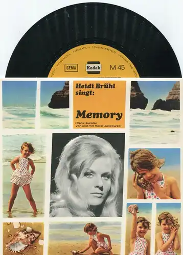 Singlefolie Heidi Brühl: Memory (Horst Jankowski) Instamatic Werbeplatte