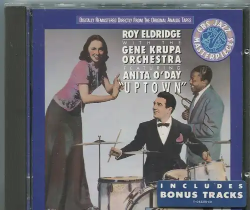 CD Roy Eldridge w/ Gene Krupa Orchestra & Anita O`Day Uptown (CBS) 1990